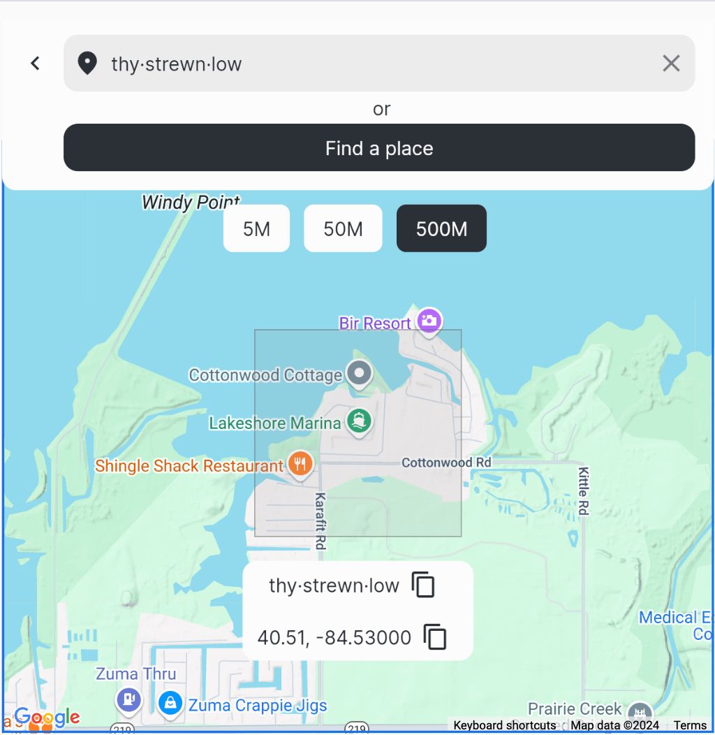 Location around Grand Lake St. Marys State Park