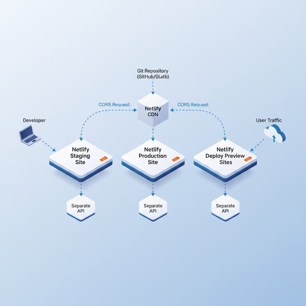 Avoiding Configuration Bleed: Cleanly Separating Staging and Production on Netlify (in a Monorepo)