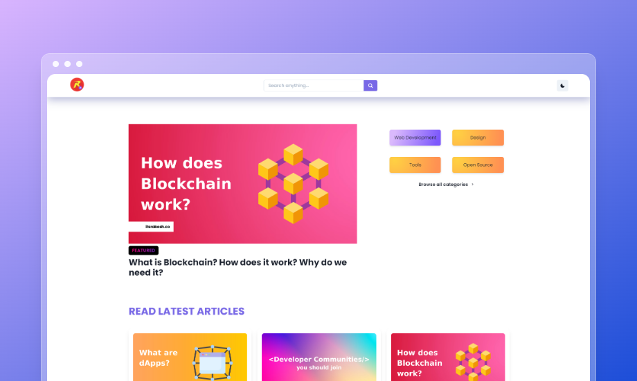 itsrakesh-blog home page