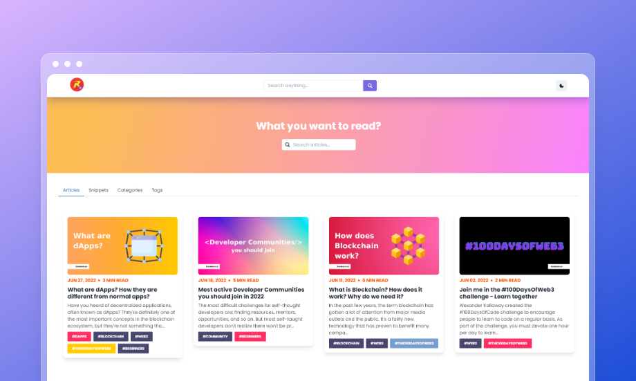 itsrakesh-blog articles page