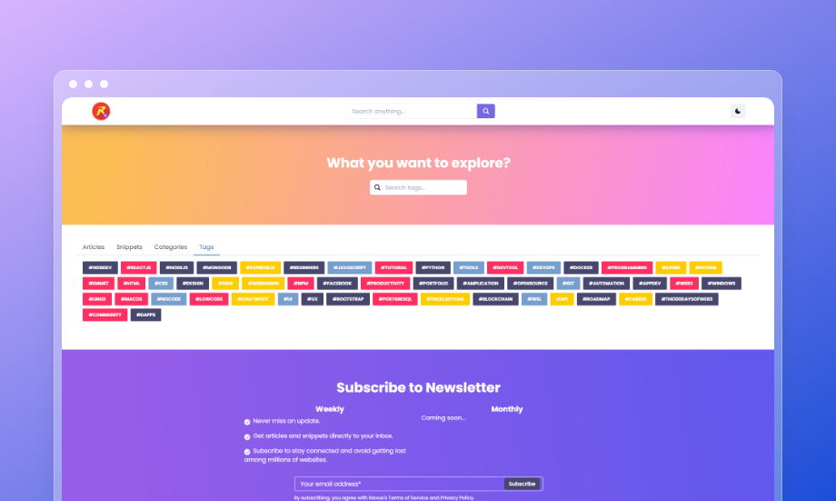itsrakesh-blog tags page