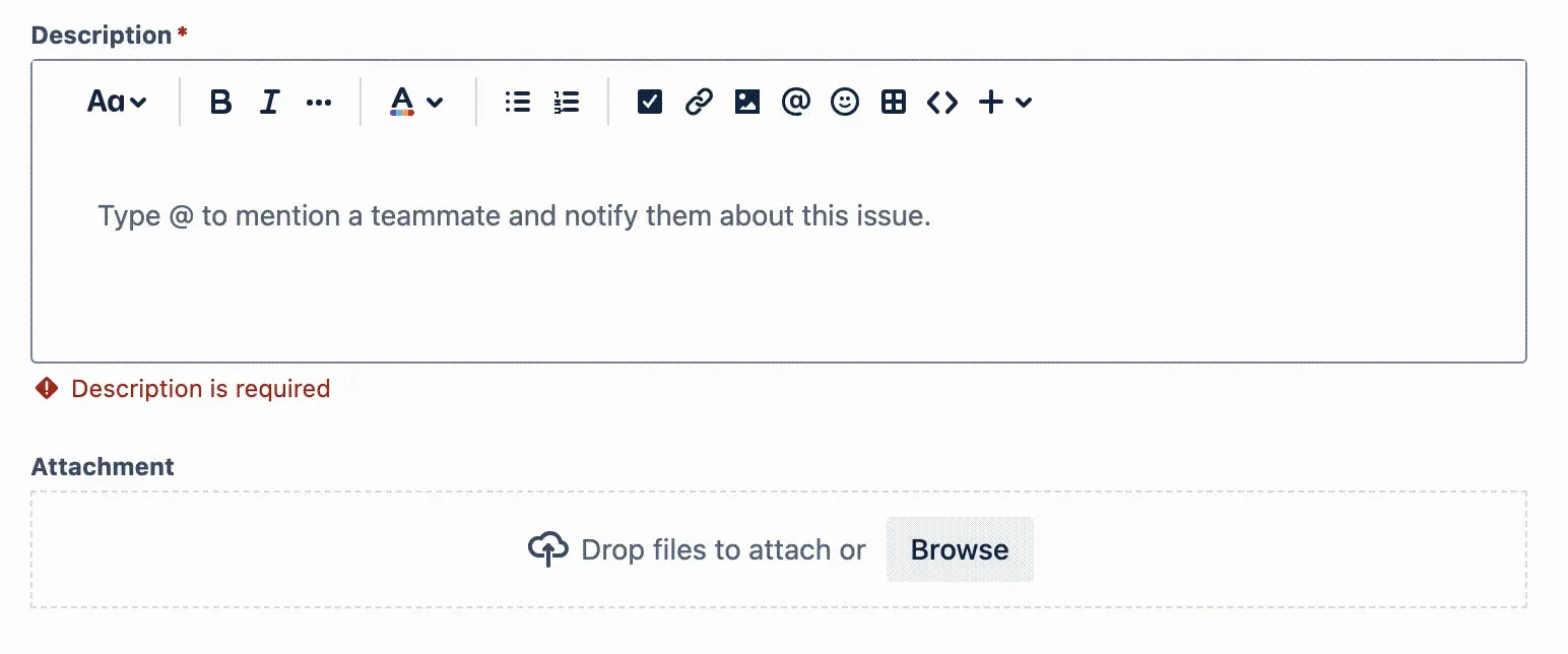 Loading animation displayed while data is being processed in the Jira task creation form