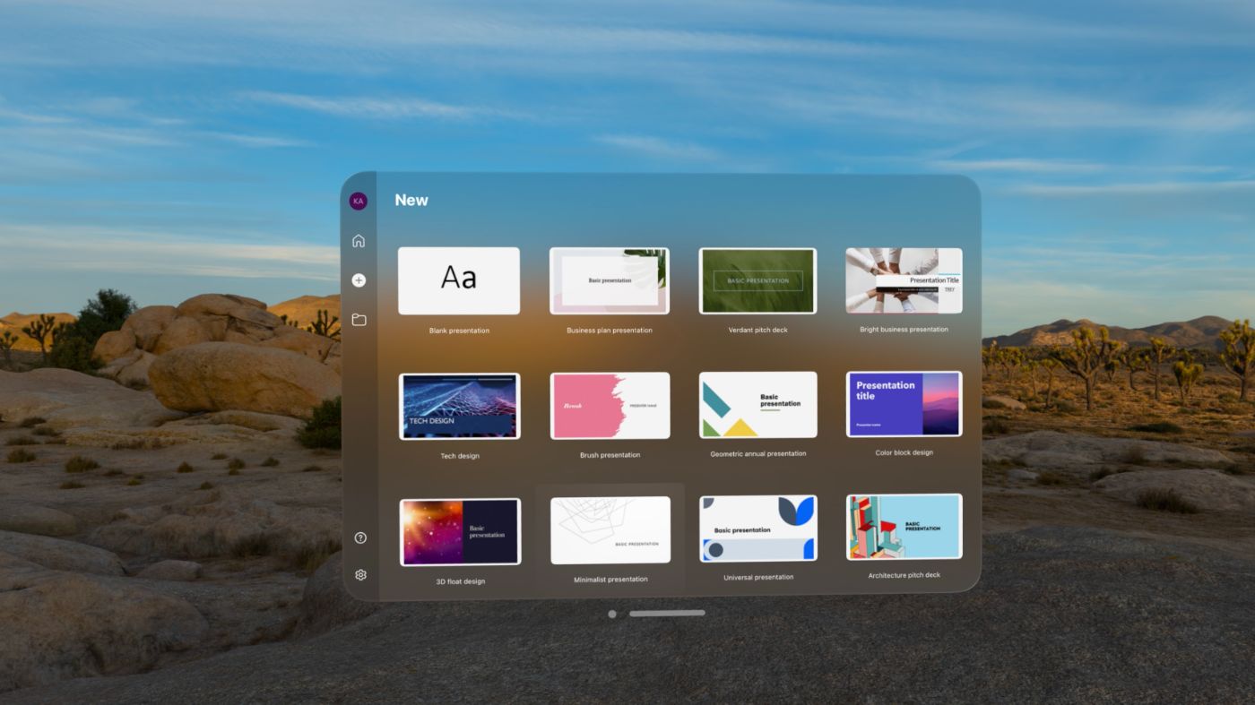PowerPoint with environment