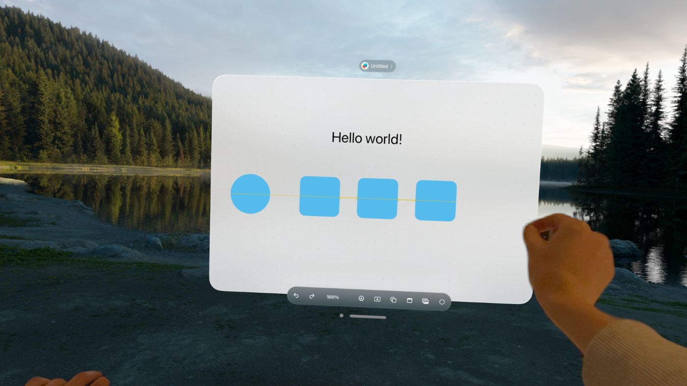 FreeForm, drawing process