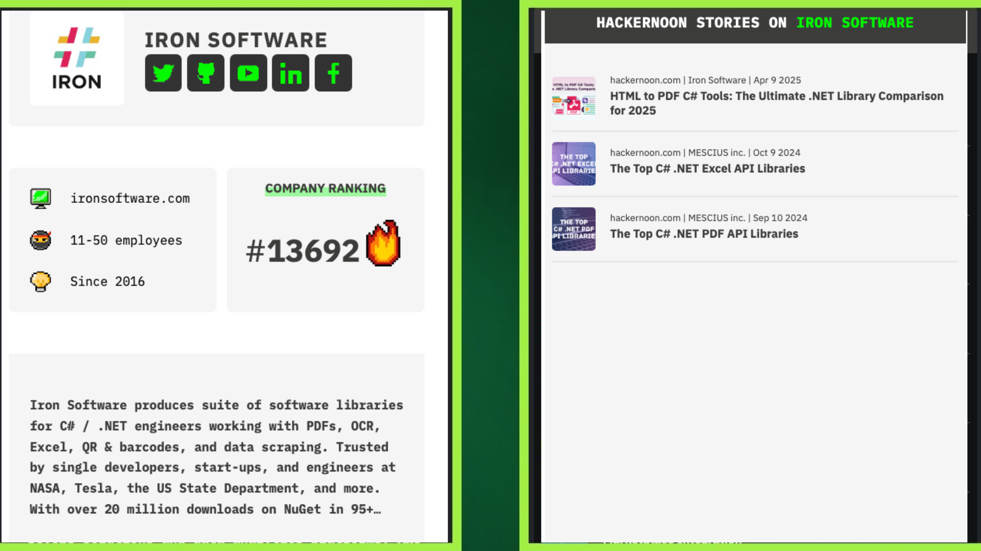 Meet Iron Software: HackerNoon Company of the Week 