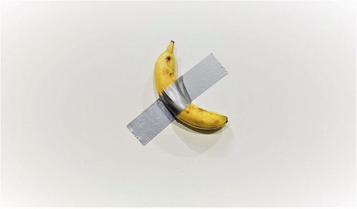 Comedian—a banana taped to a wall