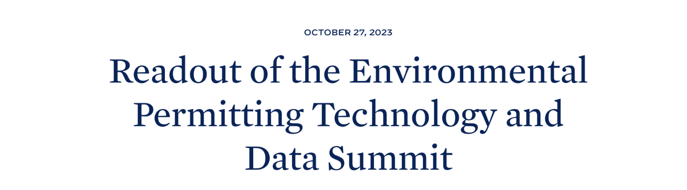 White House Summit Explores Tech Solutions for Efficient Environmental Reviews 