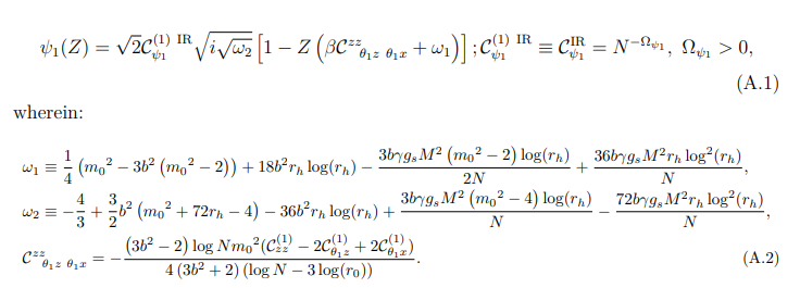 Aspects of Thermal QCD Phenomenology at Intermediate Gauge/'t Hooft Coupling: Appendix A