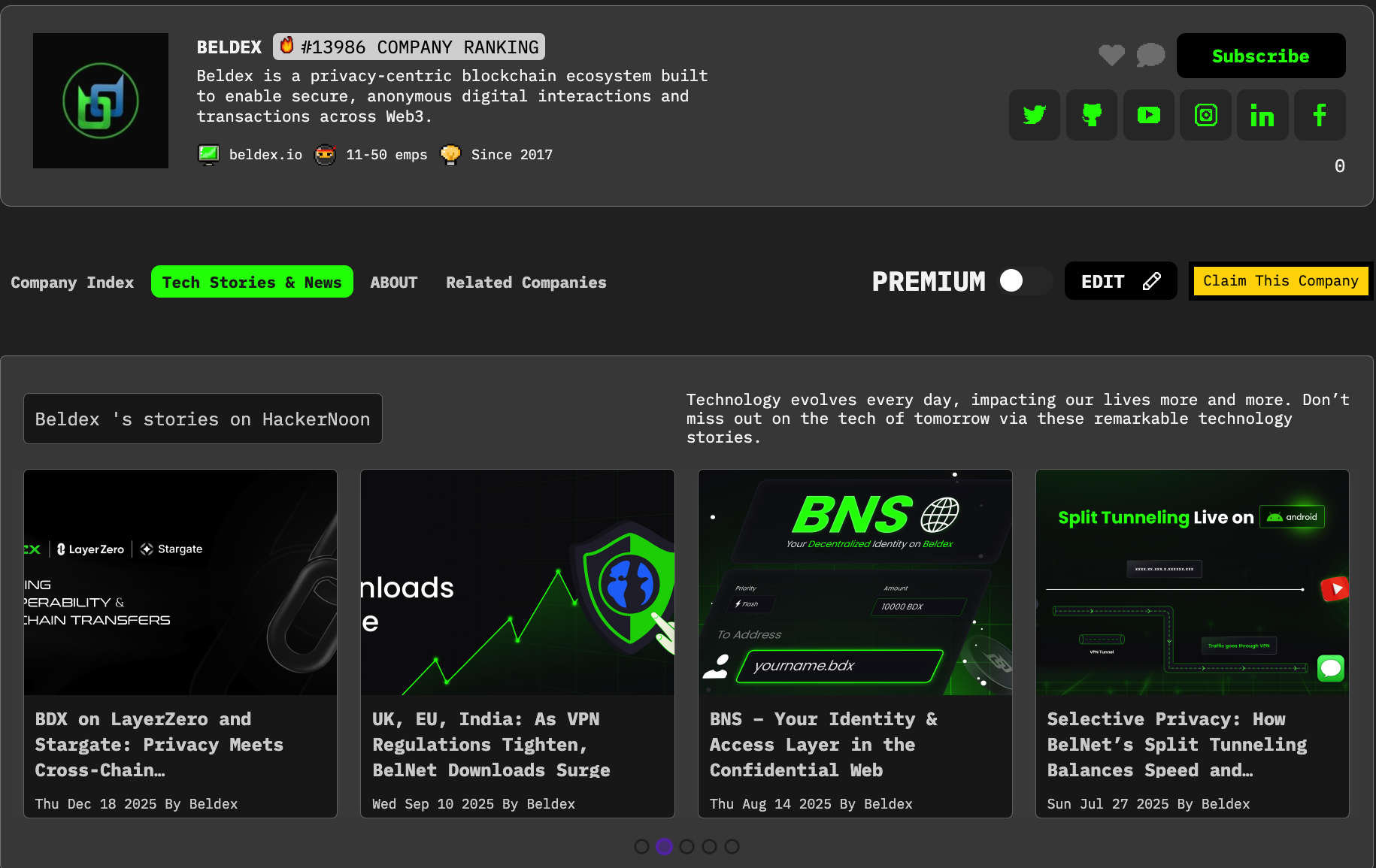 Meet Beldex: HackerNoon Company of the Week