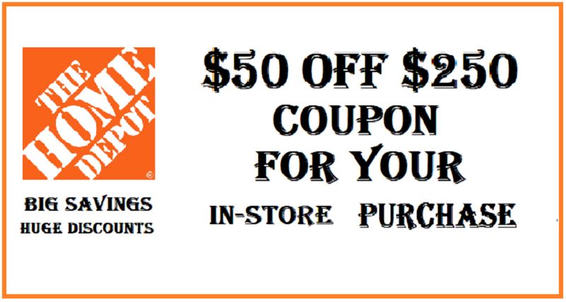 featured image - Home Depot $50 Off $250 Coupon