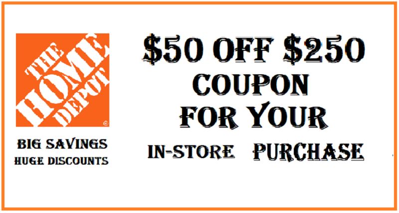 featured image - Home Depot $50 Off $250 Coupon
