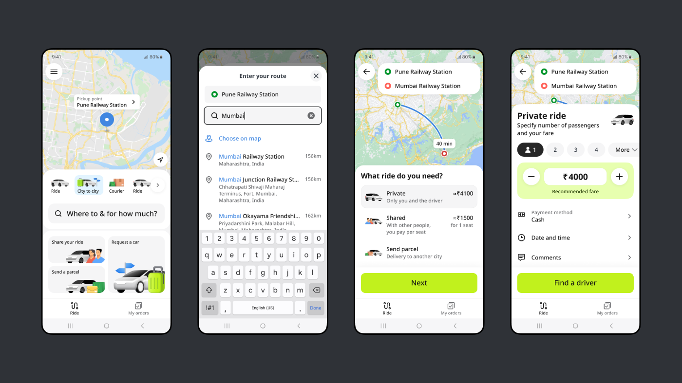         We built interactive prototypes and tested them in India, confirming our direction