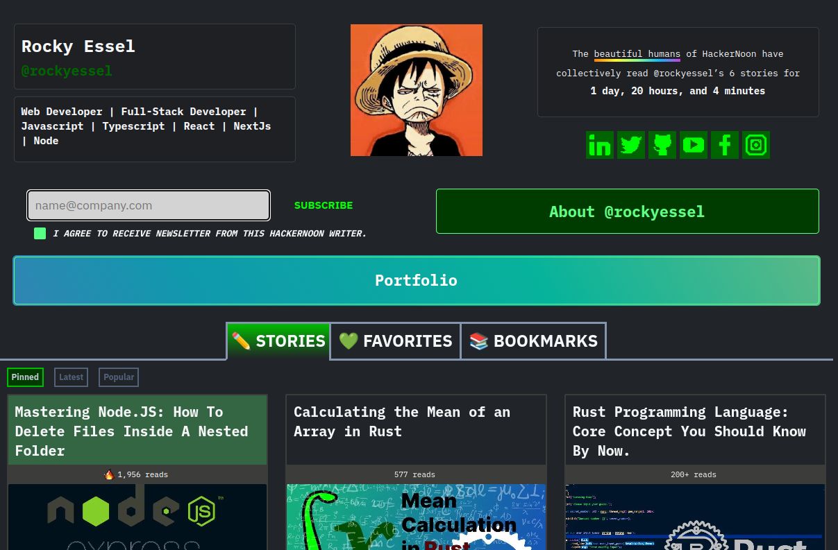 Profile Image. Making sure you don't get lost 😂
