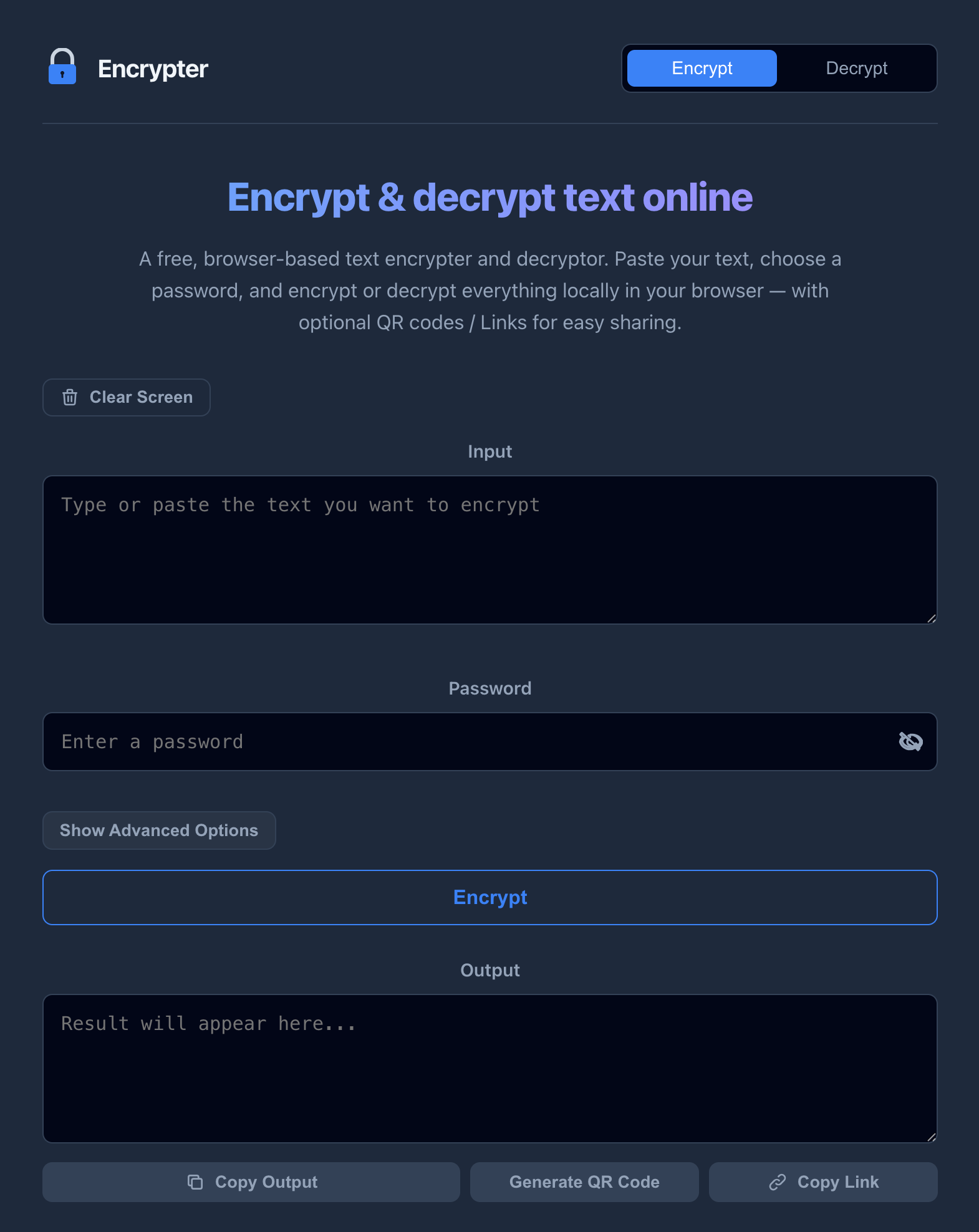 I Built a Tiny Browser-Only Encryption Tool Because I Don’t Trust Your Backend