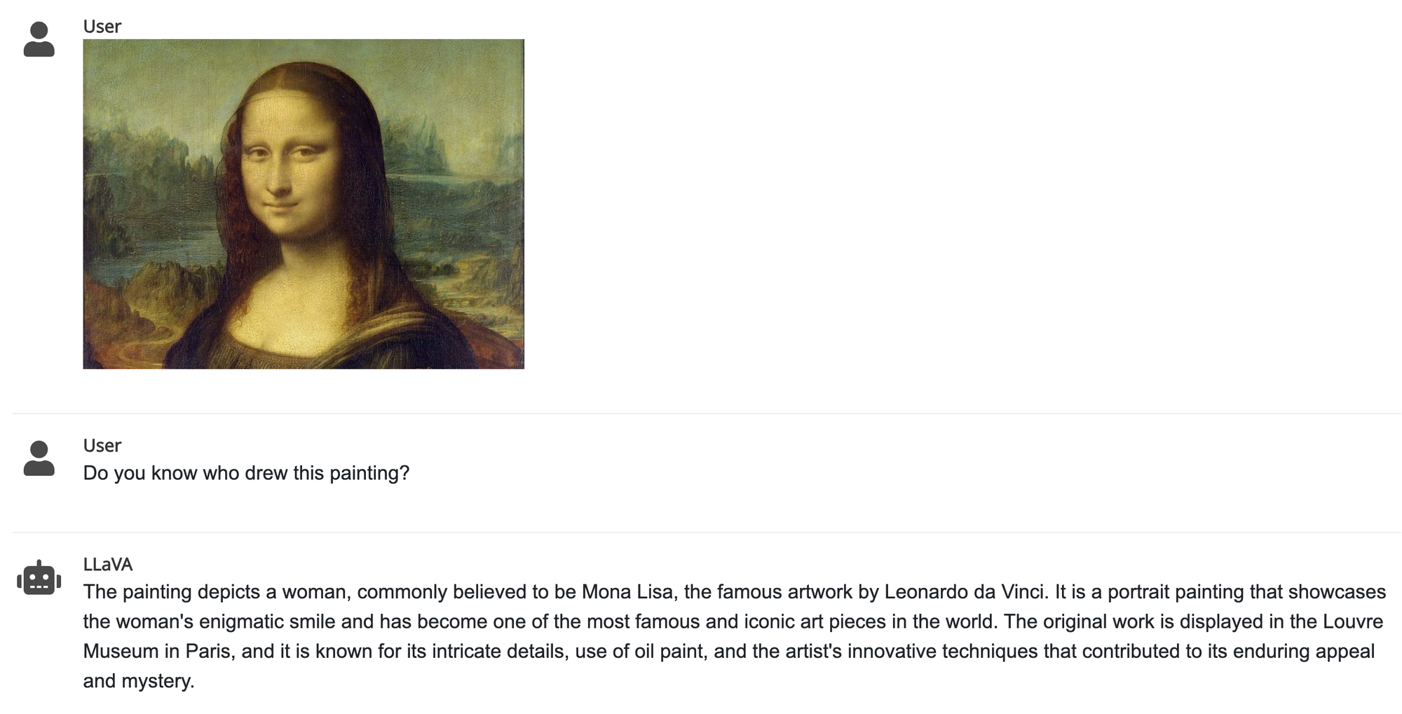 An example from LLaVA project.