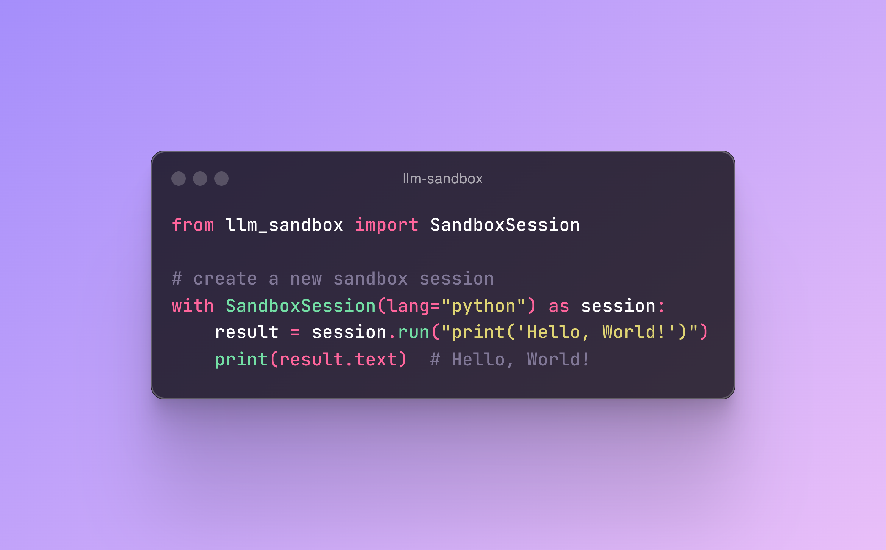 Introducing LLM Sandbox: Securely Execute LLM-Generated Code with Ease