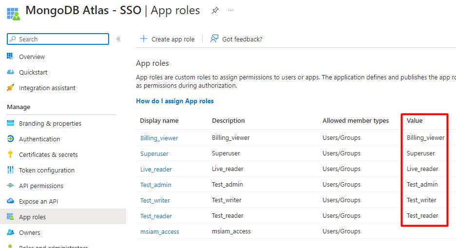 App roles