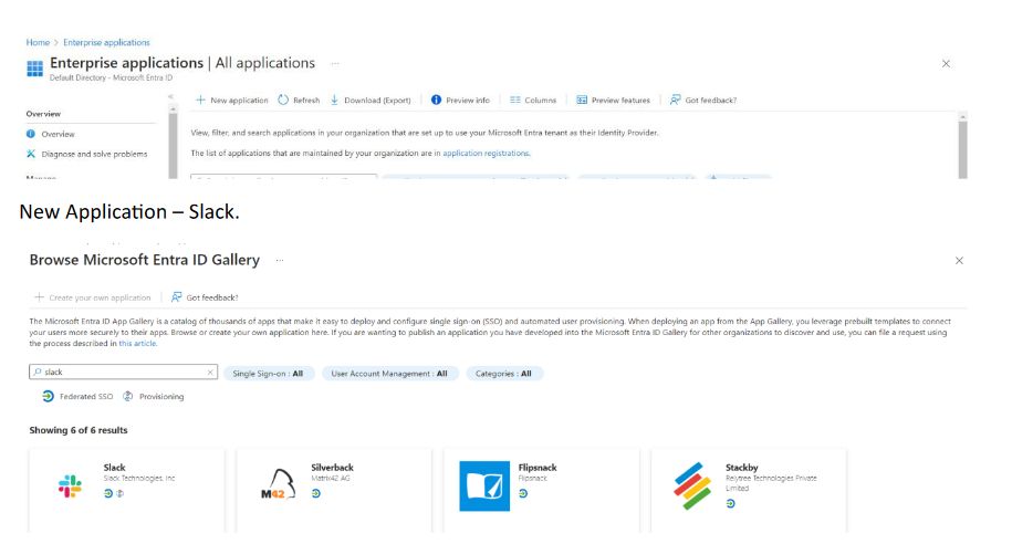 Enterprise Application, Azure