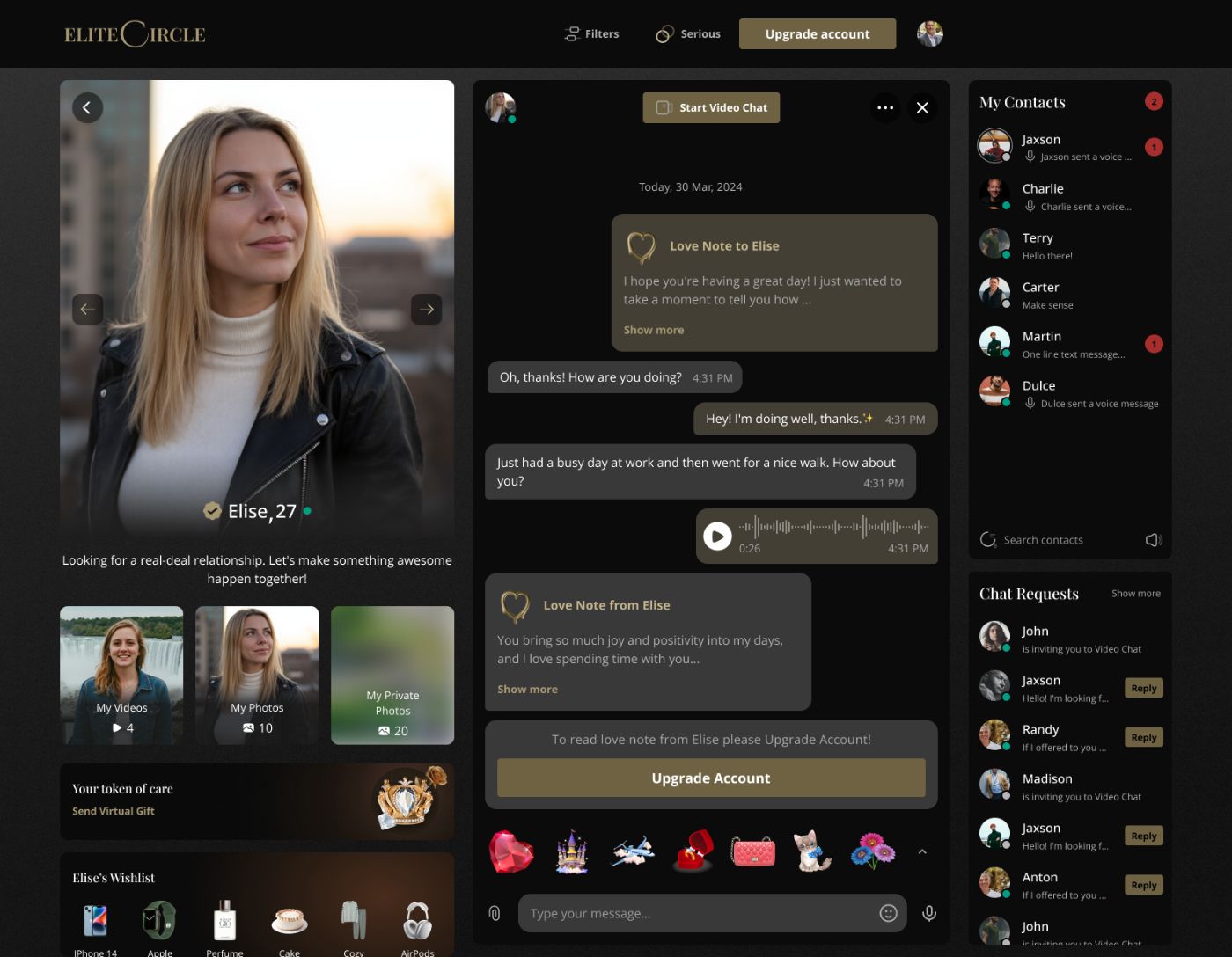 EliteCicle.com creates an inner circle of people who value their time and yours