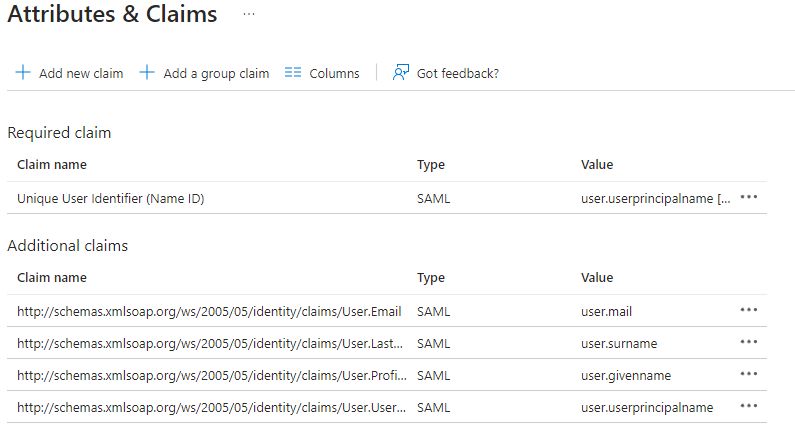 Attributes & Claims