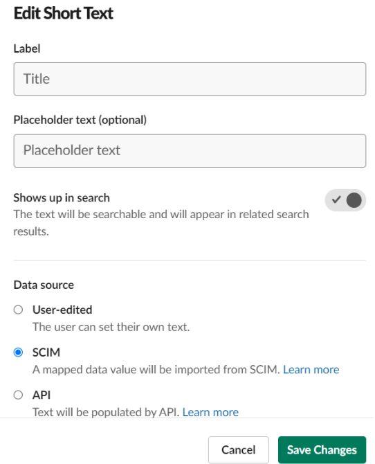 Slack Profiles 