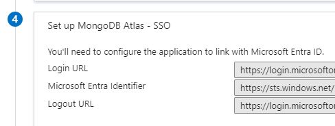 Setting up MongoDB Atlas — SSO