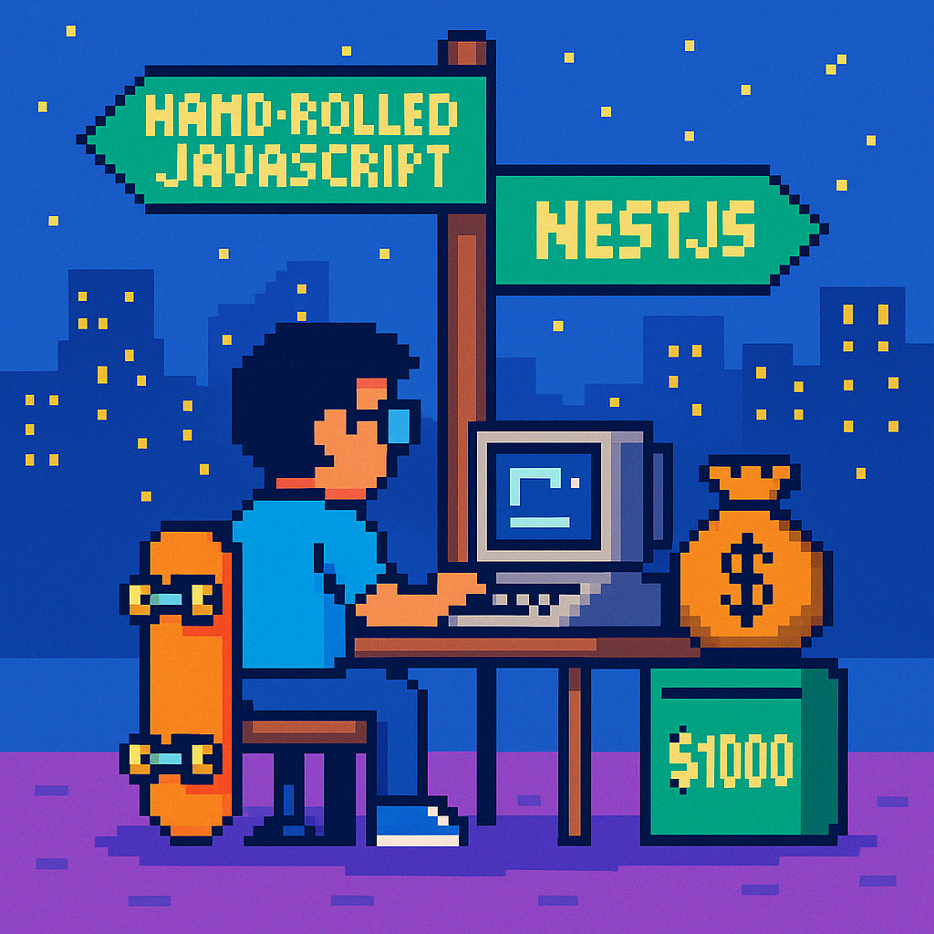 Why I Chose 60 Lines of JavaScript Over NestJS for a Budget Project