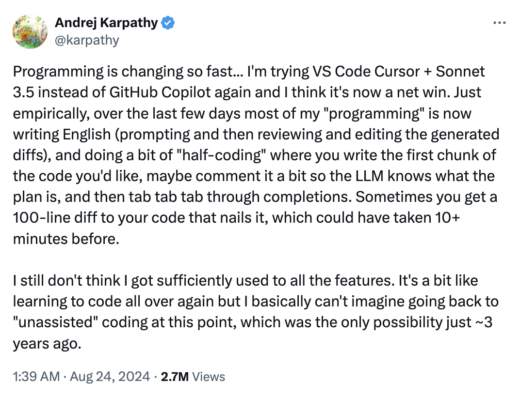 @karpathy on X