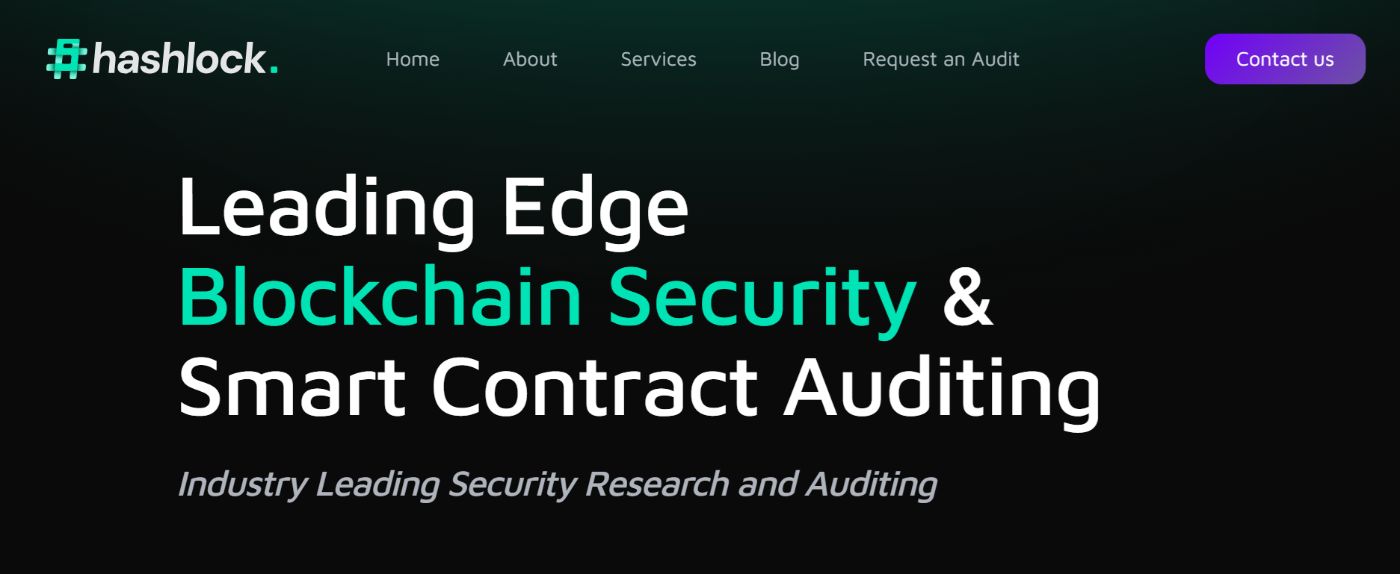 Hashlock Web3 Security Firm's Home Page