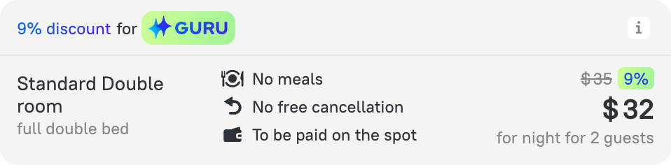 We use a lot of striked prices in our product, and they always provide only real value