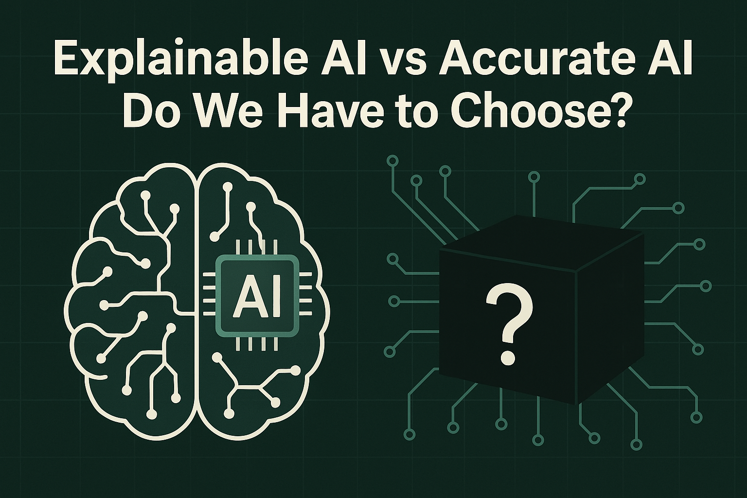 Explainable AI vs Accurate AI: Do We Have to Choose?