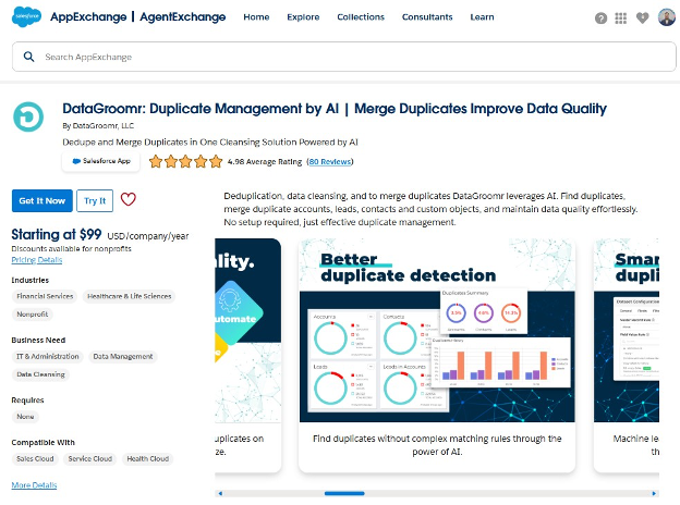 DataGroomr on AppExchange