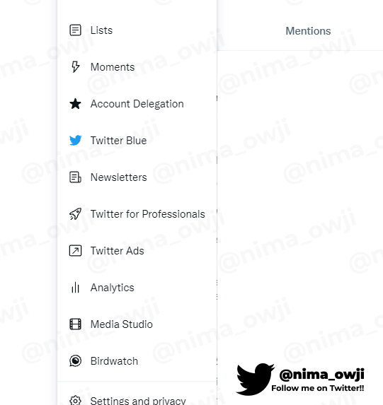 "Account Delegation" button on the web app.