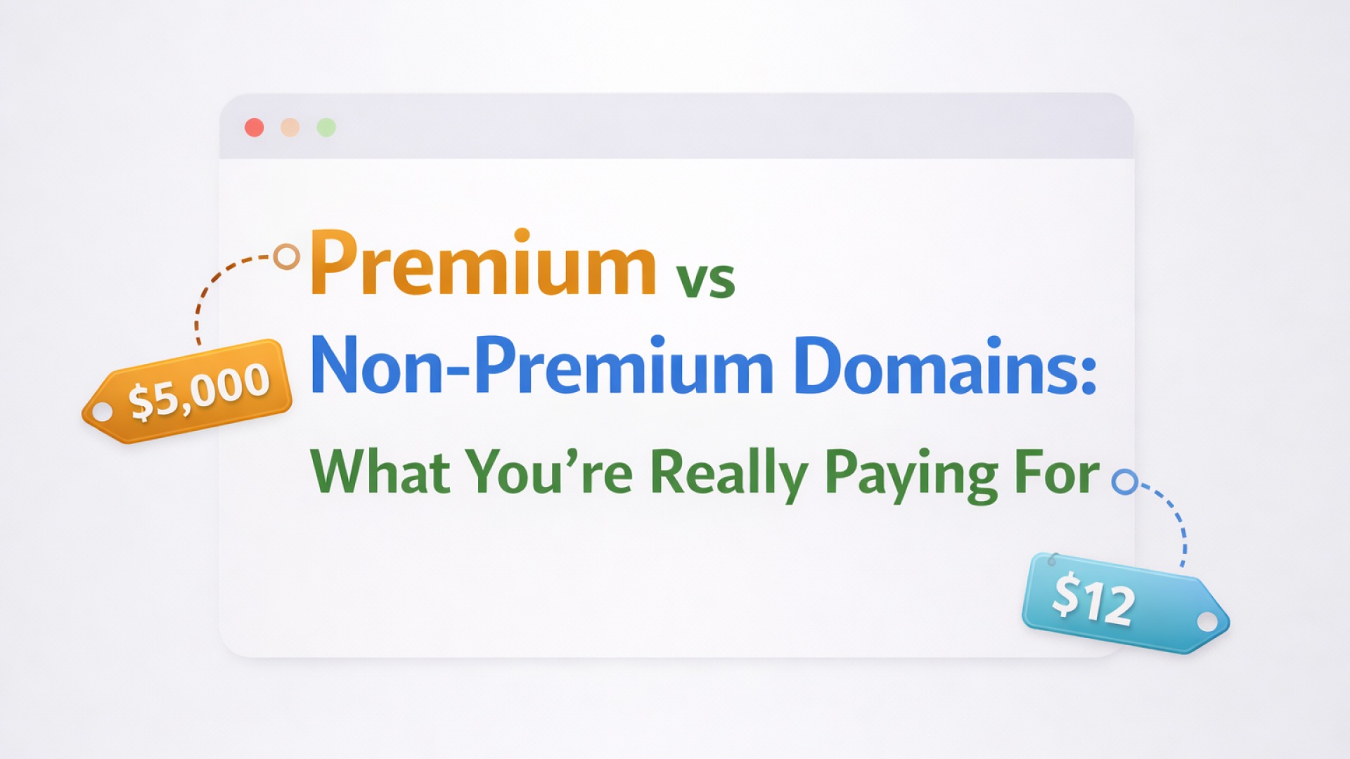 Premium vs Non-Premium Domains: What You’re Really Paying For