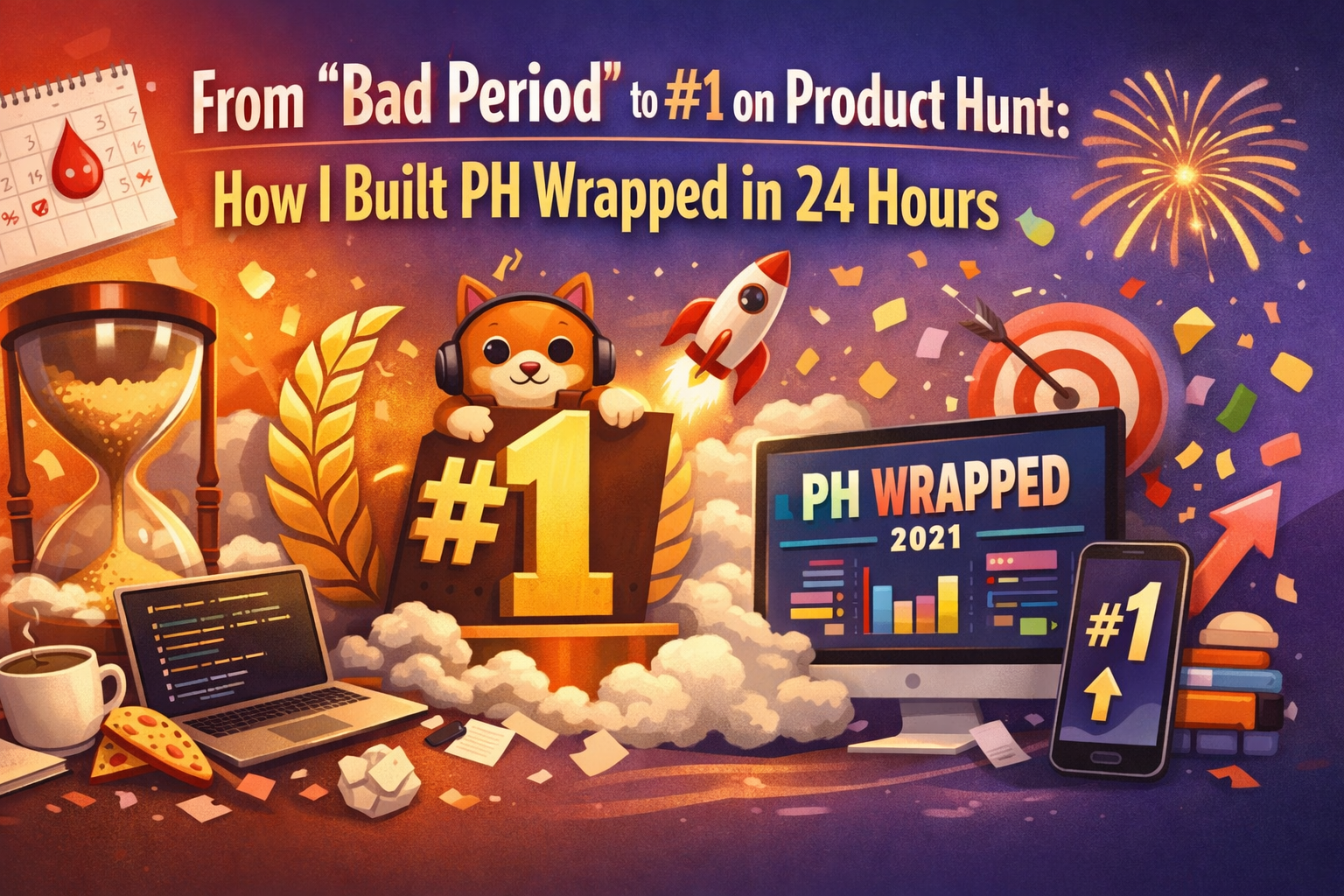 From "Bad Period" to #1 on Product Hunt: How I Built PH Wrapped in 24 Hours