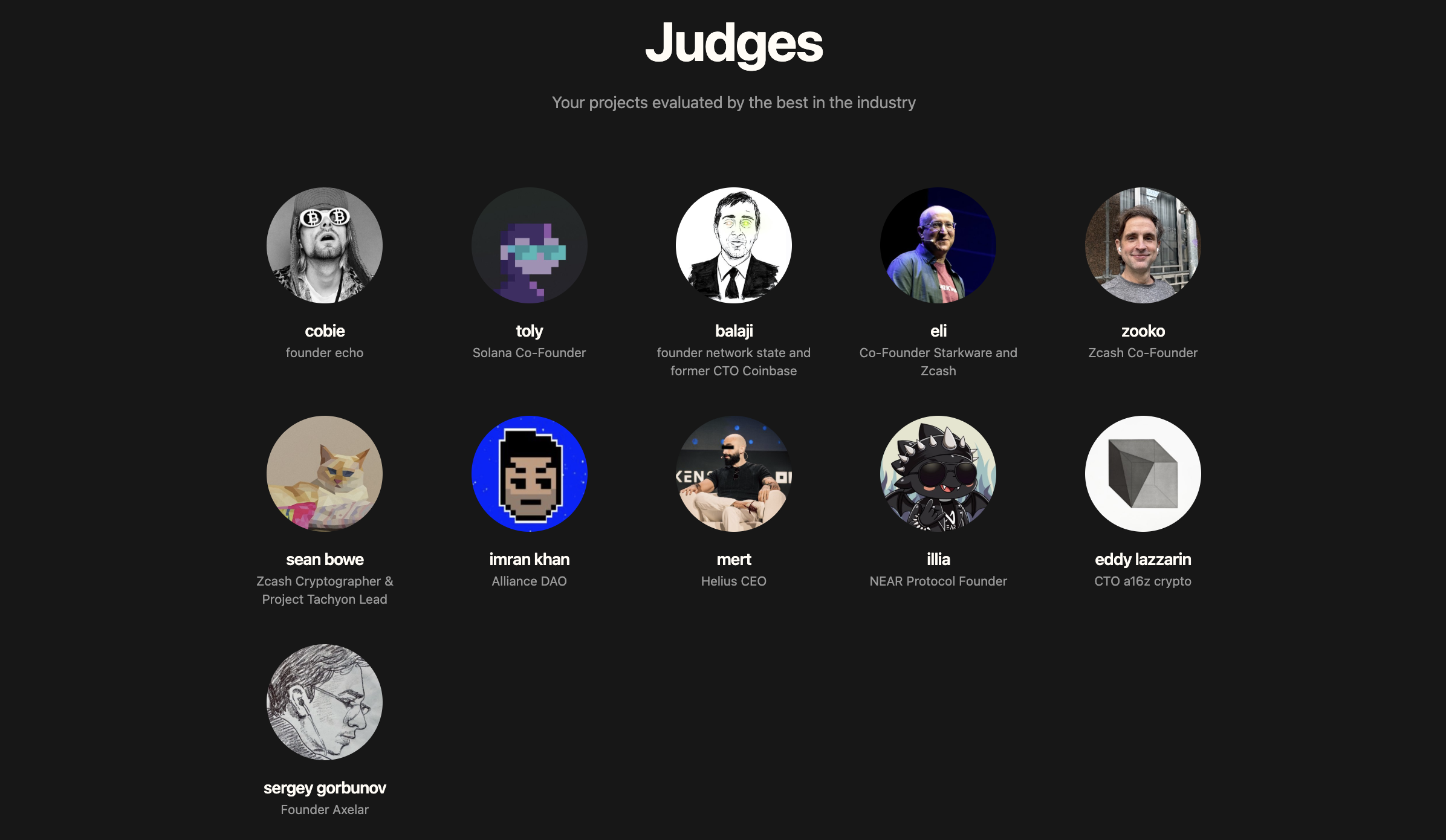 Many famous judges have joined the project.
