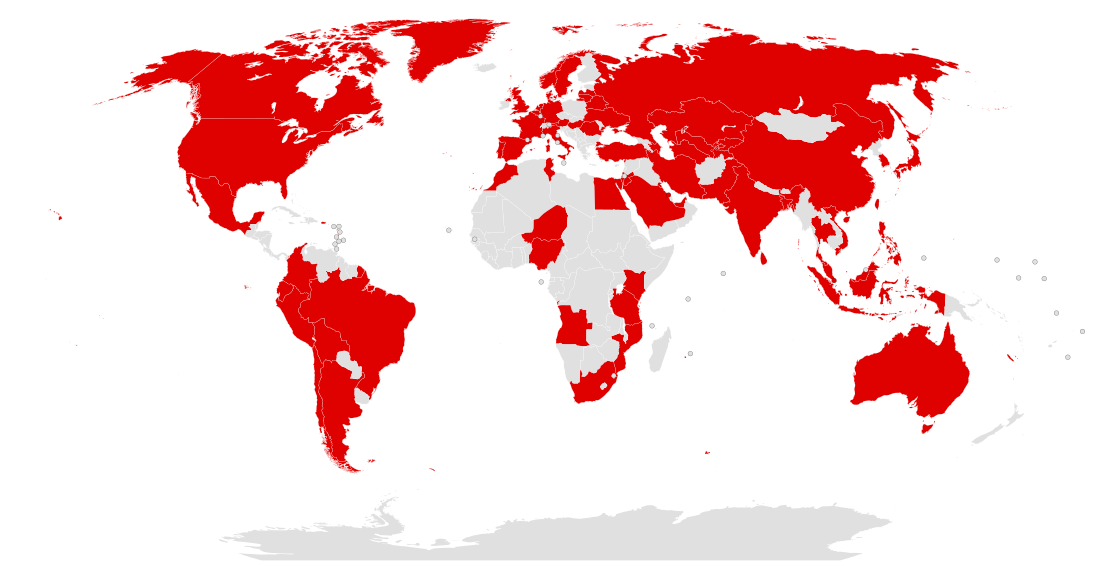 Countries affected by WannaCry. Image by Roke_Wikimedia