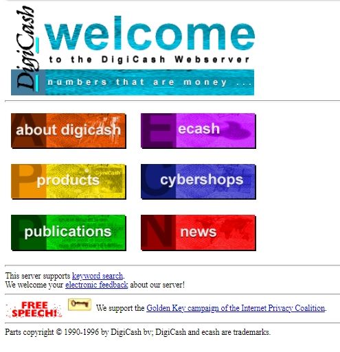 right-50 Digicash old website. Image via Internet Archive