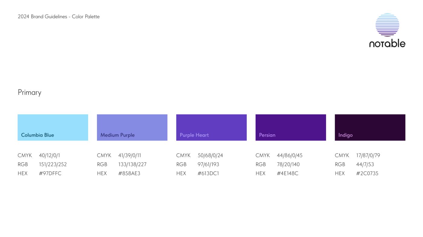 Brand Guidelines - Color Palette