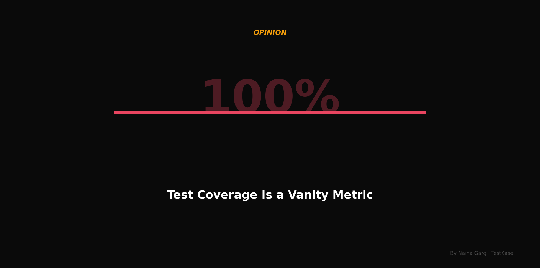 Why "100% Test Coverage" Is a Vanity Metric
