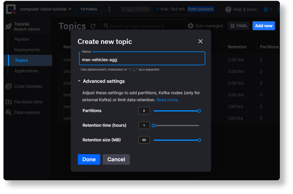 Creating max-vehicles-agg