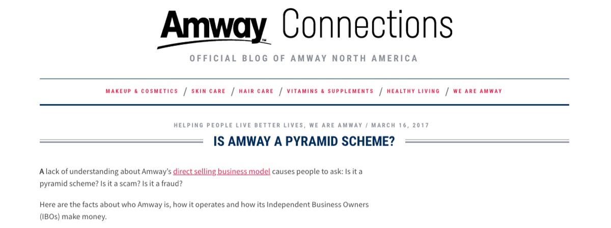 Amway Pyramid Scheme or Legitimate Business Opportunity HackerNoon