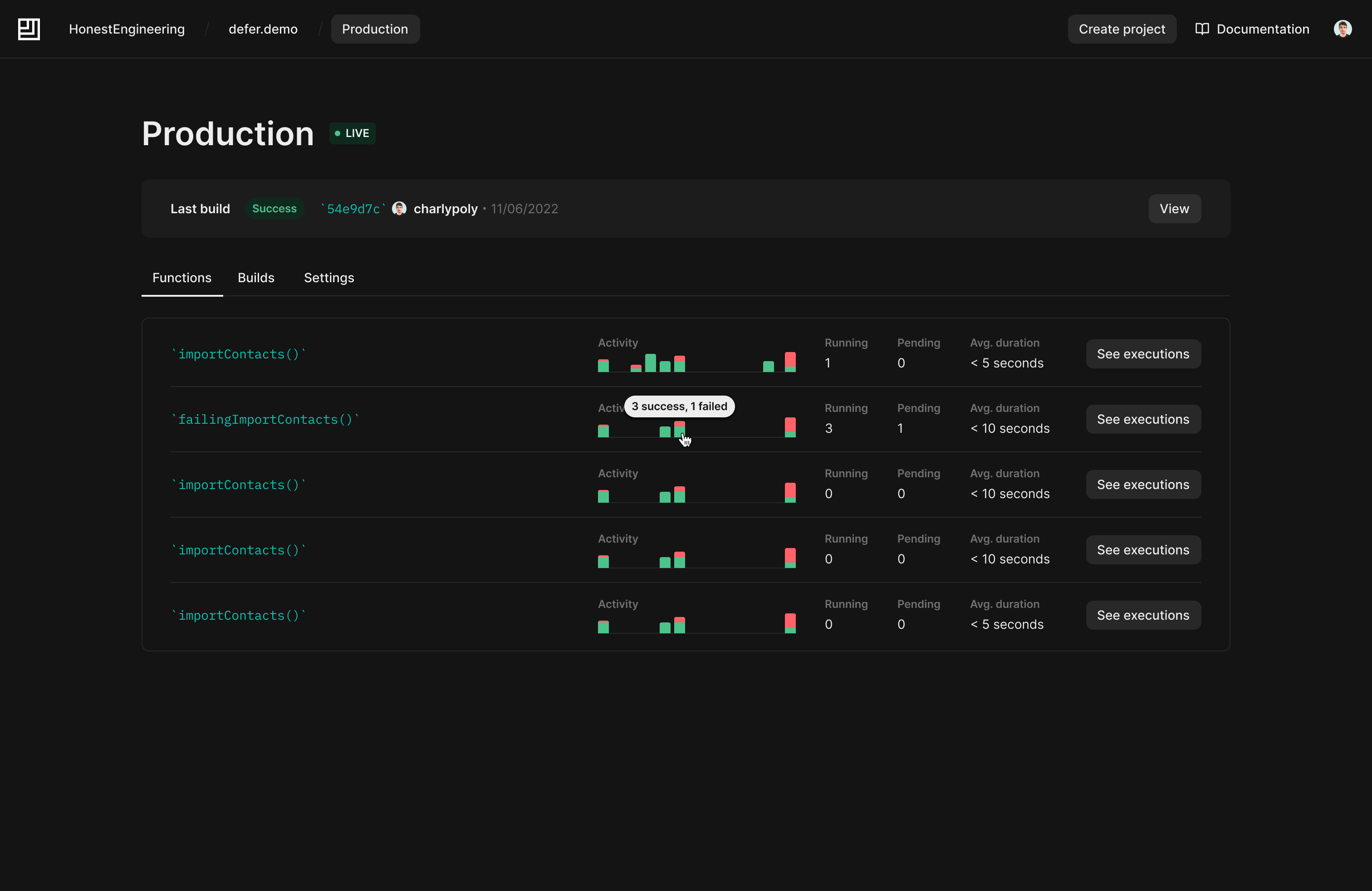 The Defer Console gives you everything to operate your async executions.