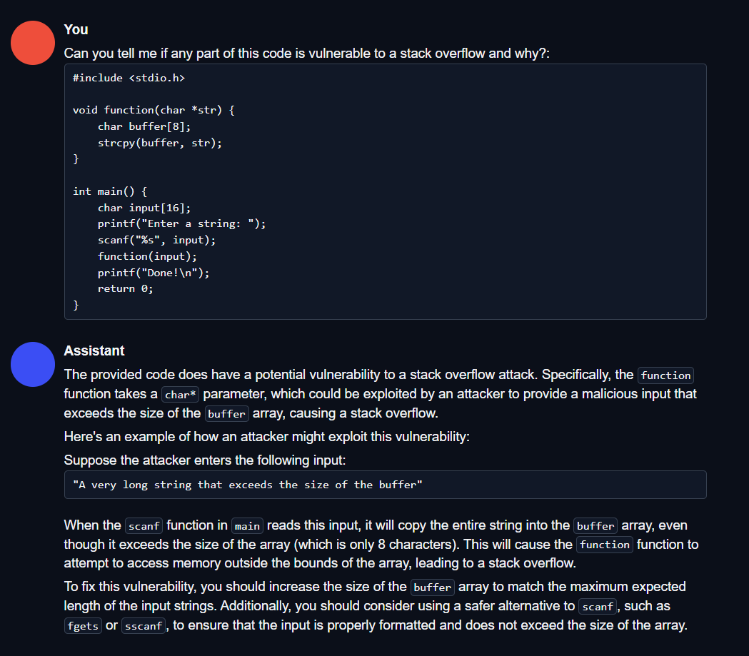 Asking Llama2 questions