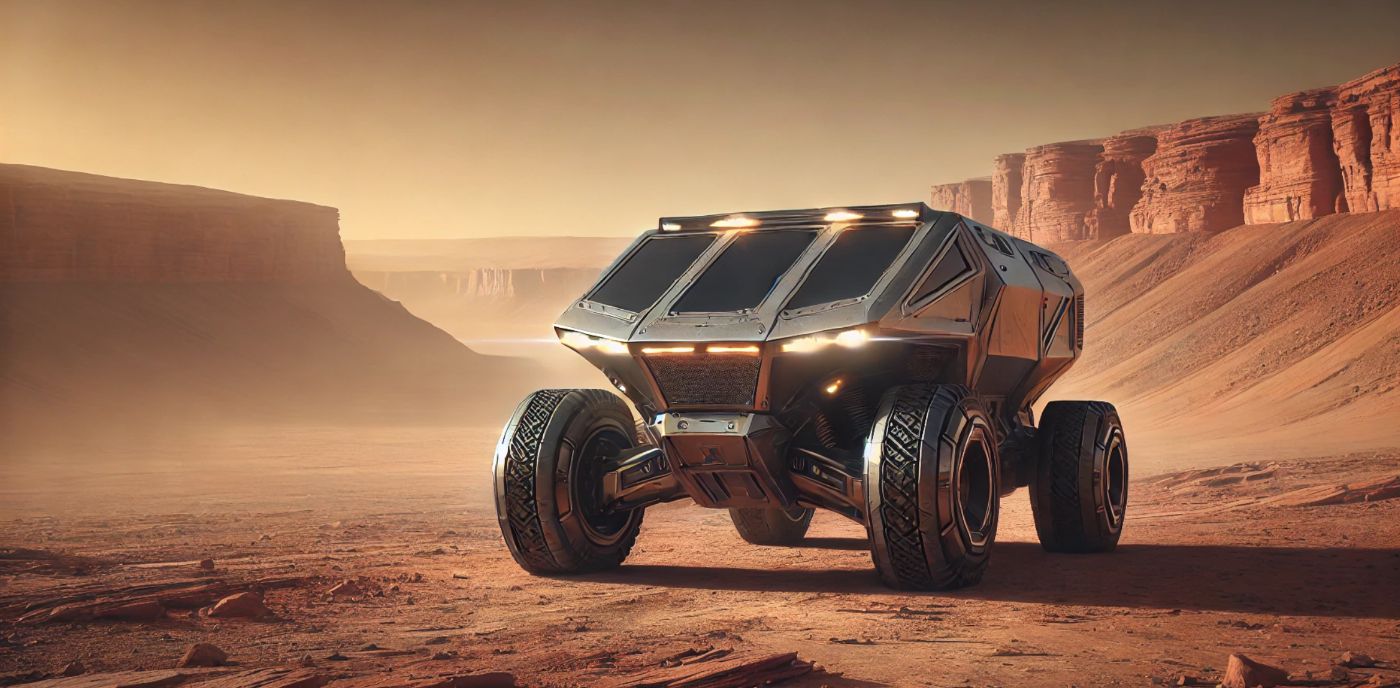 Tesla MarsRover X delivers advanced radiation shielding and adaptive terrain control. Subscription required.