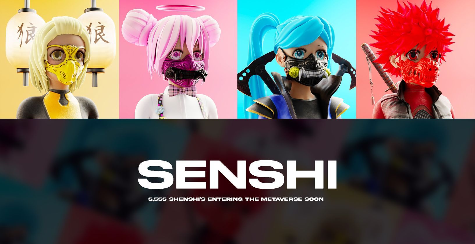 Senshi: 5555 уникальных NFT, вдохновленных 3D-искусством