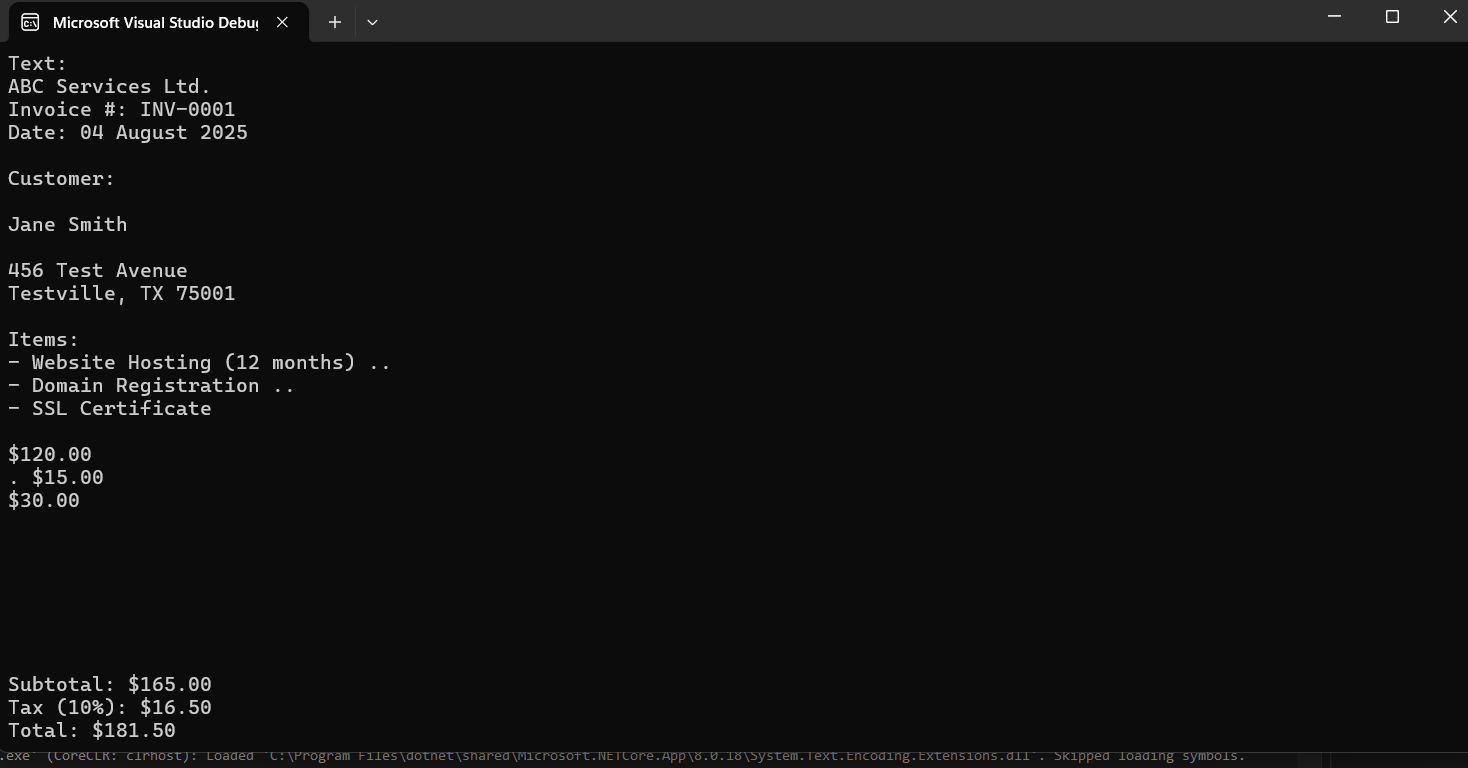 Tesseract PDF (image) text output