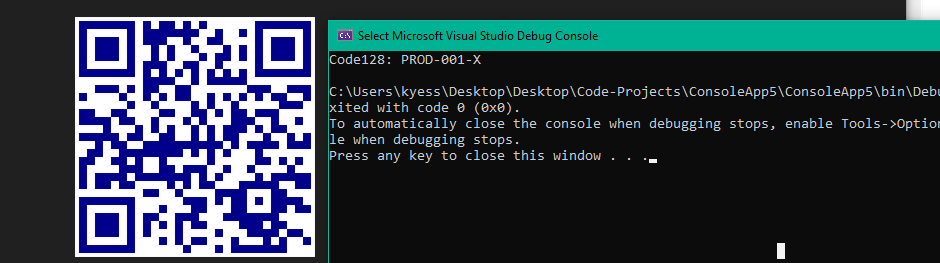 IronBarcode C# barcode library output