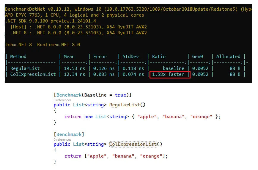 Dave Callan - Collection Initializer Collection Expression Benchmarks