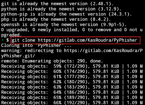 PyPhisher in Termux: Ultimate Phishing Tool for Termux Users